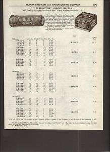 1961 Remington Shur Shot Kleanbore Shell Ammo Box ad  