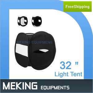 80cm/32 Photo Studio Soft Box Cube Black Light Tent Collapsible Black 