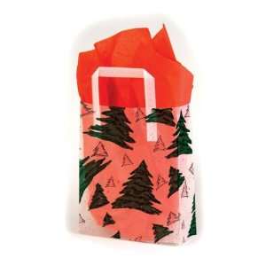  Frosted Print Bags Xmas Spruce