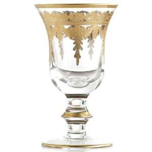    Vetro Gold Set Of Four Water/Wine Glasses