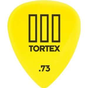  Dunlop Tortex T3 Sharp Tip Guitar Picks 72 Pack .73 MM 