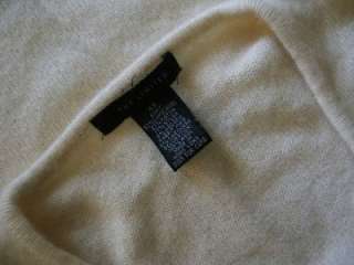   Womens XS Cream Ivory Sequin WOOL Cashmere Angora V Neck Sweater