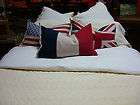   American,British & French Flag Pillows with Down Insert 16.5