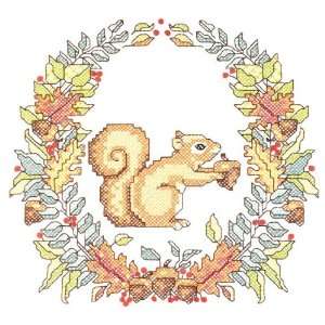  Autumn Squirrel Quilt Squares Arts, Crafts & Sewing