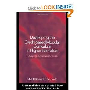  the Credit Based Modular Curriculum in Higher Education Challenge 