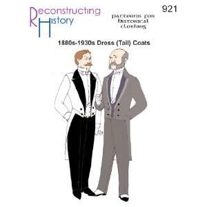  1880s 1930s Dress Coat or Tailcoat Arts, Crafts & Sewing