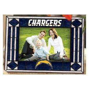 San Diego Chargers Art Glass Horizontal Picture Frame 