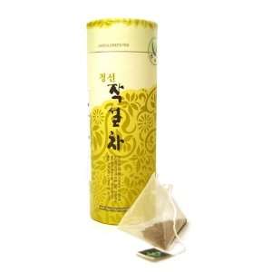 Korean Jungsun Green Tea   10 Pyramid Sachets  Grocery 
