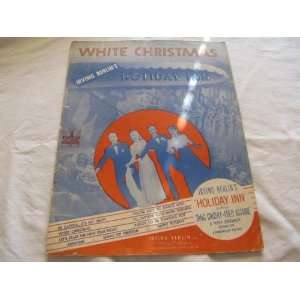  WHITE CHRISTMAS BING CROSBY 1942 SHEET MUSIC FOLDER 437 