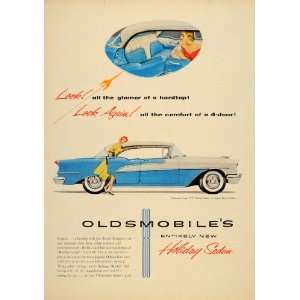  1955 Ad Oldsmobile Super 88 Holiday Sedan Coupe Hardtop 