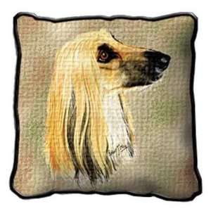  Afghan Dog Tapestry Throw Pillow