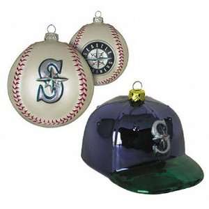 Seattle Mariners Double Ornament Set 