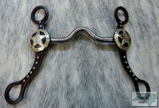 Antiqued Texas Star Horse Show Bit NEW by Showman Tack  