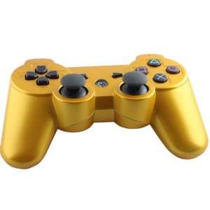  Gold Color 6 AXIS Wireless Bluetooth Controller for Sony 