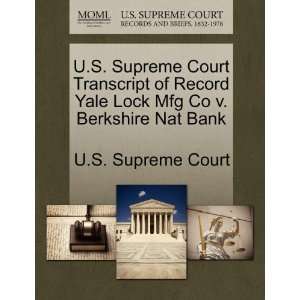   Co v. Berkshire Nat Bank (9781244970946) U.S. Supreme Court Books