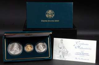 1995 Civil War Battlefield UNCIRCULATED Commemorative 3 Coin Set w/$5 