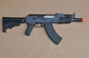 DE Metal AK 47 Electric Airsoft Gun 400 FPS Black B  