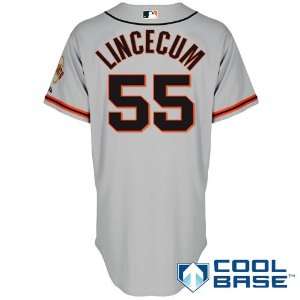 San Francisco Giants Authentic 2012 Tim Lincecum Road 2 Cool Base 