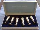 Set SIX International Silver Sterling Silver Cordials Mint in Box