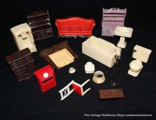 RENWAL Vintage Dollhouse Furniture SAD SPRING YARD SALE #6 3/4  
