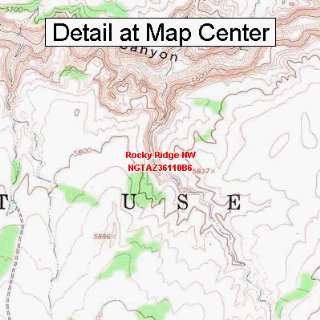  USGS Topographic Quadrangle Map   Rocky Ridge NW, Arizona 