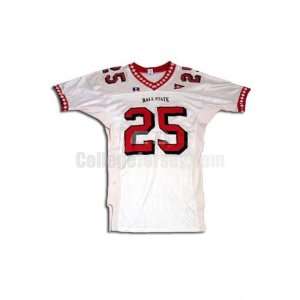   No. 25 Game Used Ball State Russell Football Jersey