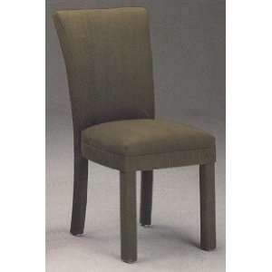  Set of 2 Hunter Green Microfiber Parson Chairs Furniture 