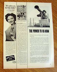 1950 RC Royal Crown Cola Ad Movie Star Wanda Hendrix  