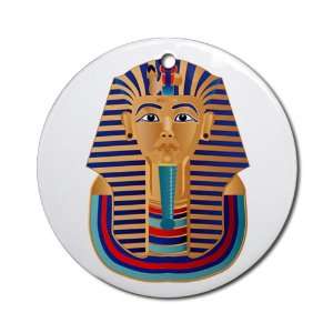    Ornament (Round) Egyptian Pharaoh King Tut 