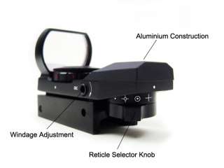 Holographic 4 TYPE Reticle Red Green Dot Sight Scope 20mm picatinny 