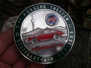 early 911 Coupé   PORSCHE TREFFEN STUTTGART 1965 Badge  
