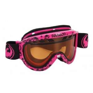 D1.XT Womens Snow Goggles   Pink Icon Logo / Amber  Sports 