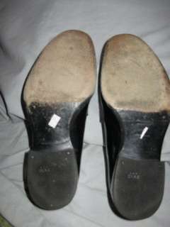 Black PRADA Leather Penny Loafers sz 5 1/2B EURO 35 1/2  