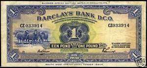 Southwest Africa 1 Pound 1958, P.5b  