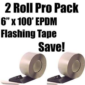  2 Roll Pro Pack Bundle   6 x 100 Roll Black EPDM Single 
