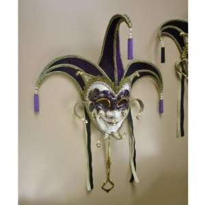    On Sale  Grand Jolly Joker Purple Carnivale Mask