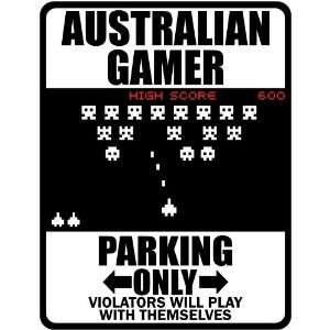 New  Australian Gamer   Parking Only ( Invaders Tribute   80S Game 
