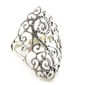  Ring silver 1001 Nuits silvery.   Taille 60 Jewelry
