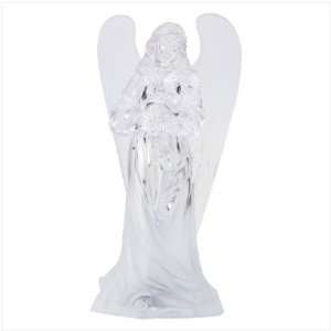  Frosted Praying Acrylic Angel Multicolor Light Display 