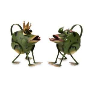  Henry and Harriette Frog Watering Cans   Set of 2