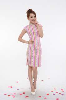 Chinese Cheongsam Qipao Evening Dress 100% Cotton 29073  
