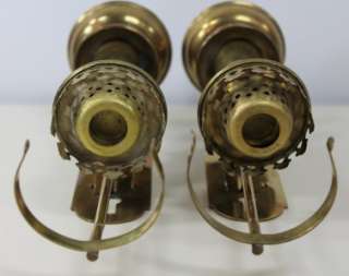   Brass Oil Candle Lamp 13 1/2 Wall Sconces from Mississippi River Boat