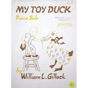  My Toy Duck Piano Solo Sheet Music William L. Gillock 