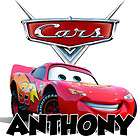 CARS LIGHTNING MCQUEEN PERSONALIZED SHIRT CUSTOM NAME T