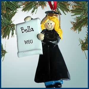  Personalized Christmas Ornaments   Female Graduate with 