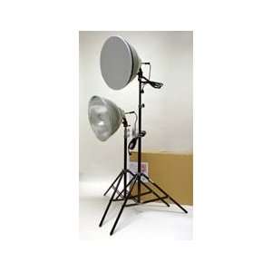  RPS Studio 16in Dual Light Kit w/Stands, Bulbs Camera 
