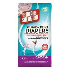  Simple Solution Fashion Disposable Diapers   X Small   12 