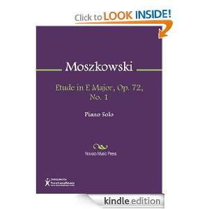 Etude in E Major, Op. 72, No. 1 Sheet Music Moritz Moszkowski  