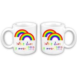  Double Sided Double Rainbow Mug 