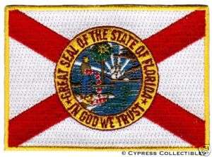 FLORIDA STATE FLAG embroidered iron on PATCH EMBLEM new  